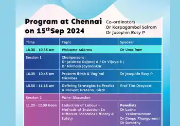 Program at Chennai